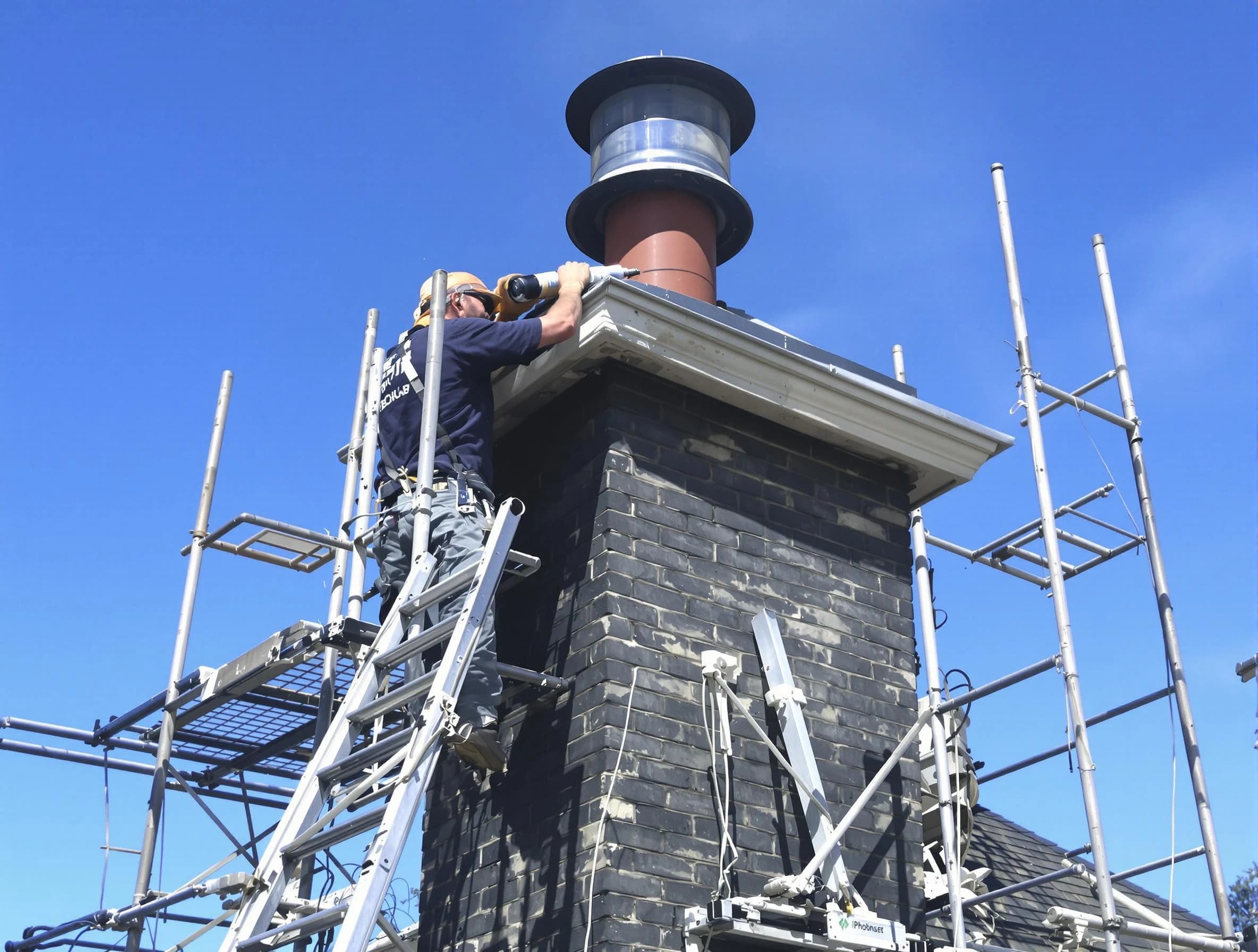 Sturdy chimney crown finished by Austell Chimney Sweep in Austell, GA