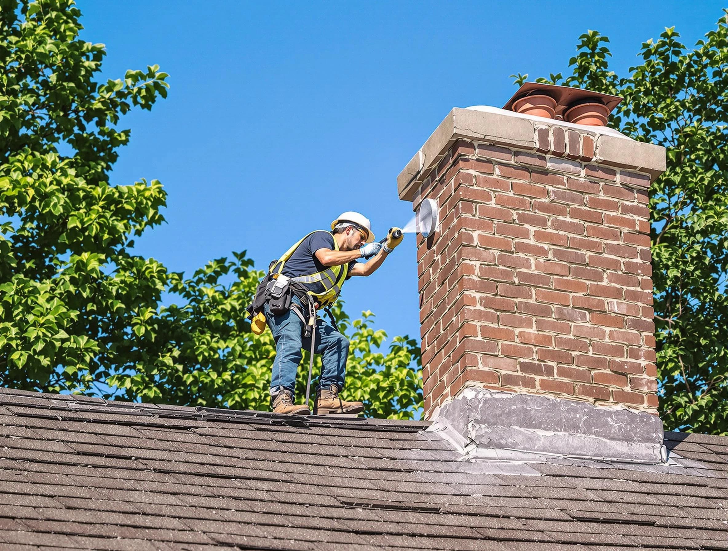 Austell Chimney Sweep performing an inspection with advanced tools in Austell, GA