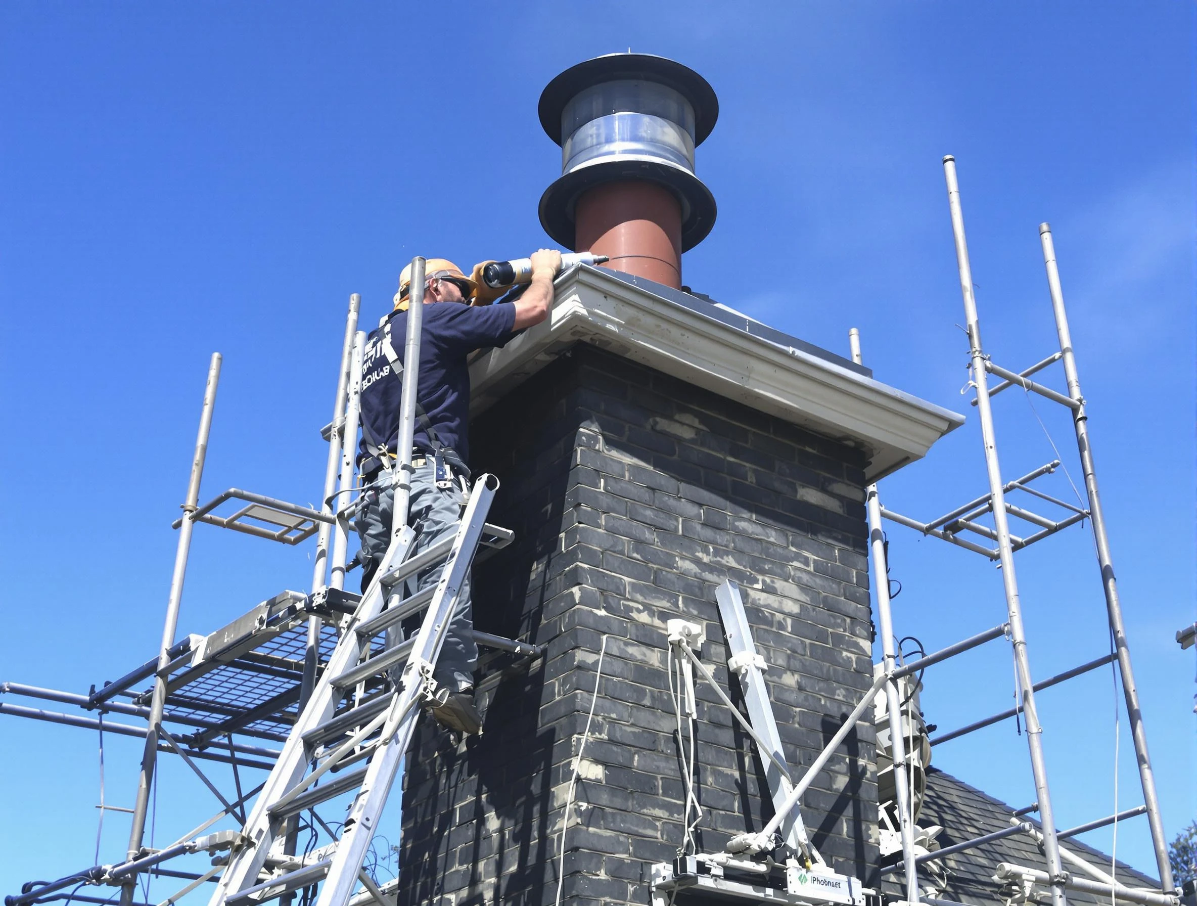 Sturdy chimney crown finished by Austell Chimney Sweep in Austell, GA