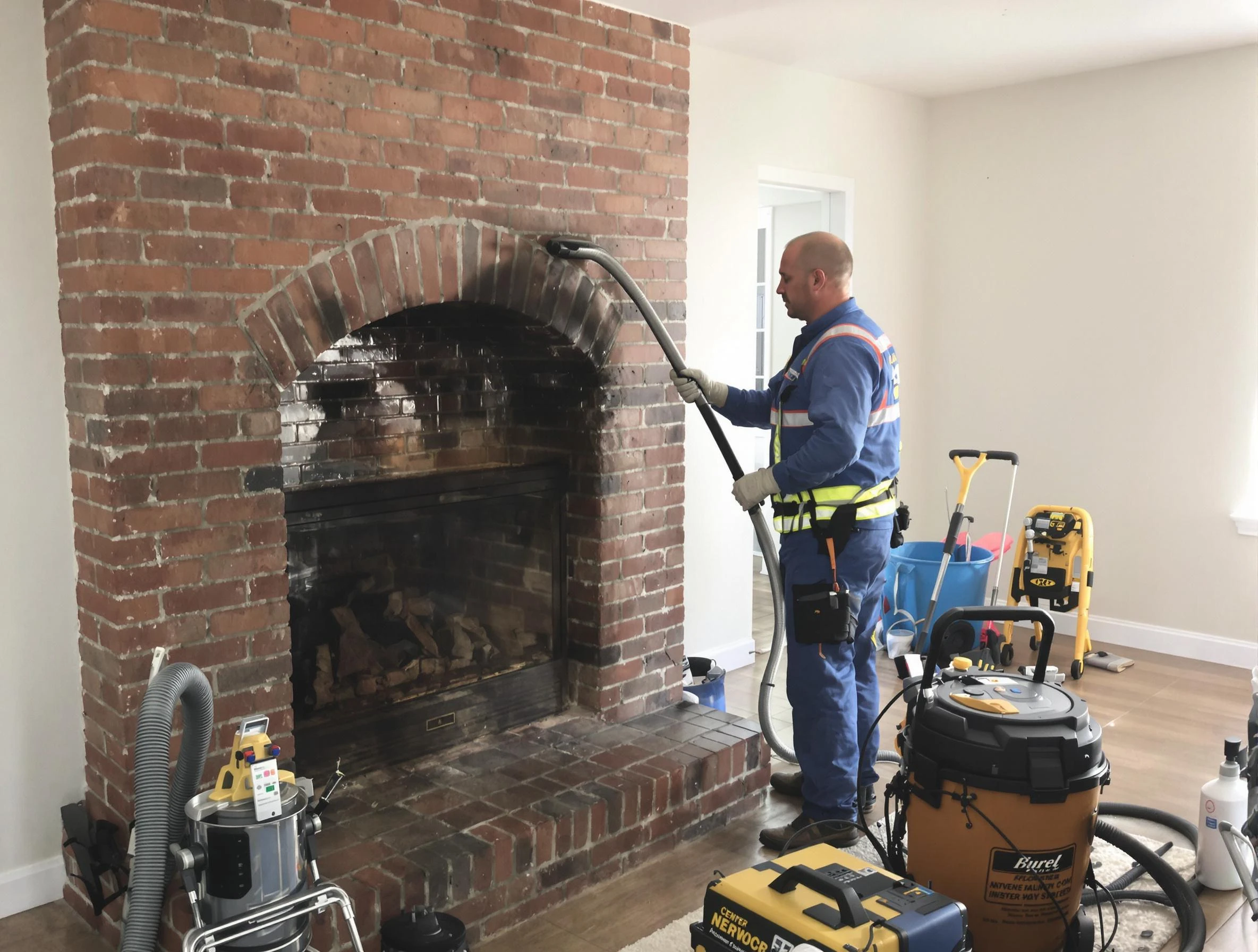 Austell Chimney Sweep expert performing detailed chimney sweep in Austell, GA